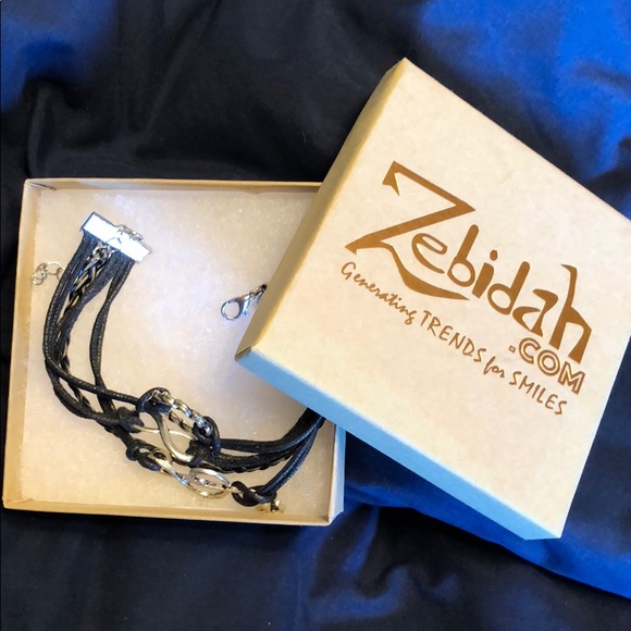 Zebidah black and silver bracelet - Picture 2 of 2